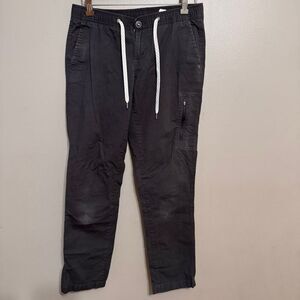 Vuori women’s charcoal ripstop pants size small